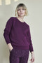Soft Sweater Logo Organic Cotton | Deep Purple