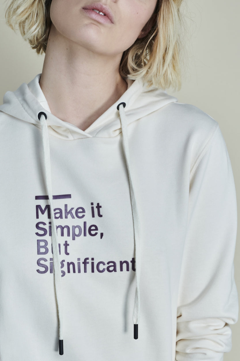 Hoodie Sweat Make it Organic Cotton | Ecru