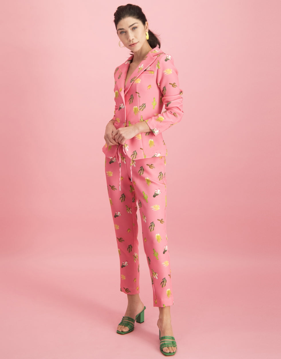 Eva Easy To Wear Blazer Tropical | Coral