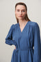 Lizette Dress Technical Jersey | Mid Blue
