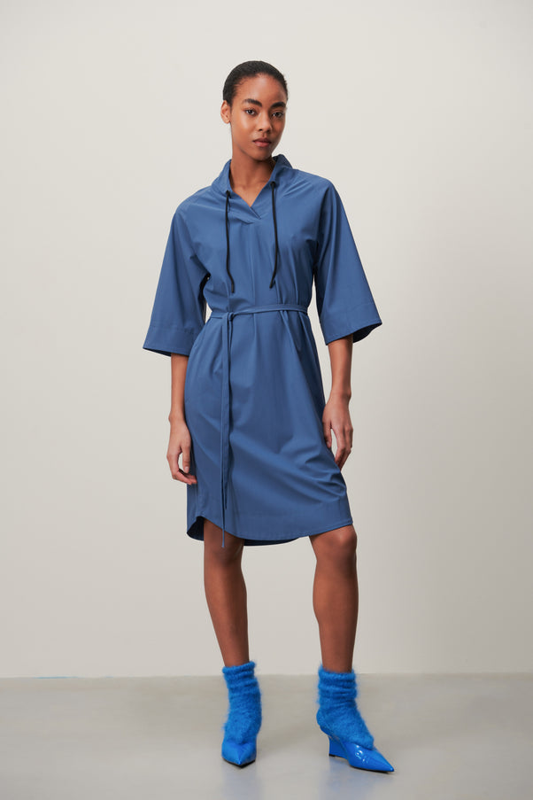 Silva Dress Technical Jersey | Mid Blue