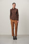 Kikkie Blouse Technical Jersey | Brown