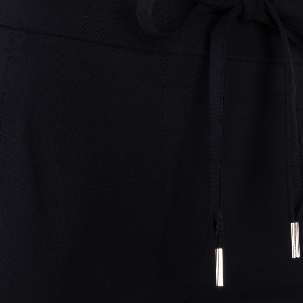 Khloe Drawstring Pants | Black/Fuxia