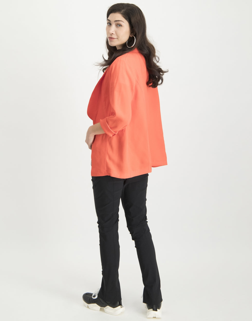 Celeste Open Blazer | Coral