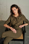 Blouse Sesil Technical Jersey | Army