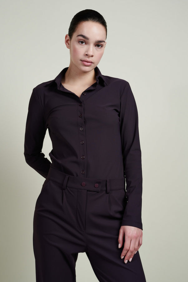 Blouse Kikkie Technical Jersey | New Mocca