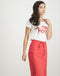 Edie Drawstring Skirt | Red