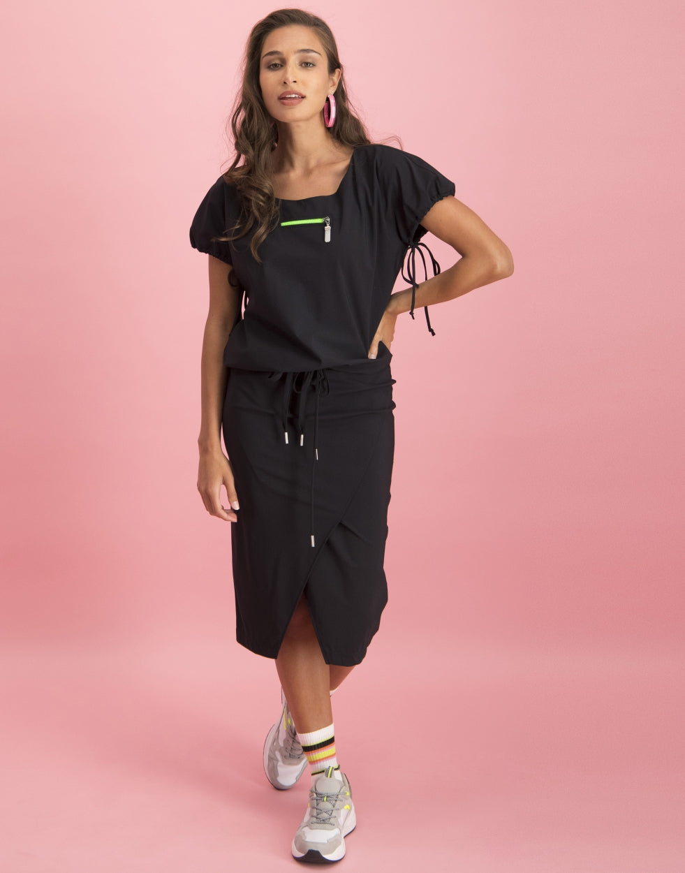 Lynn Zipper Top | Black