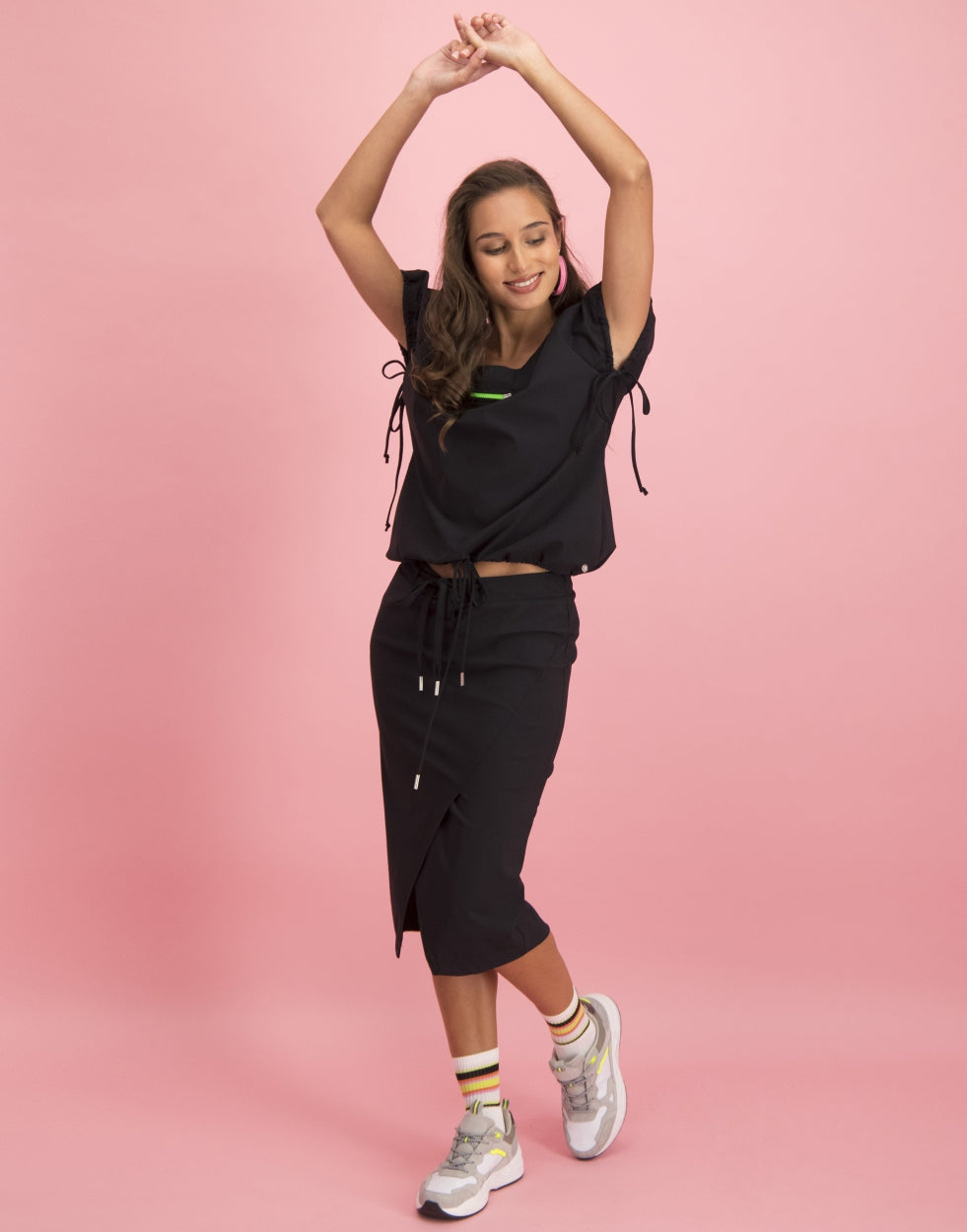 Lynn Zipper Top | Black