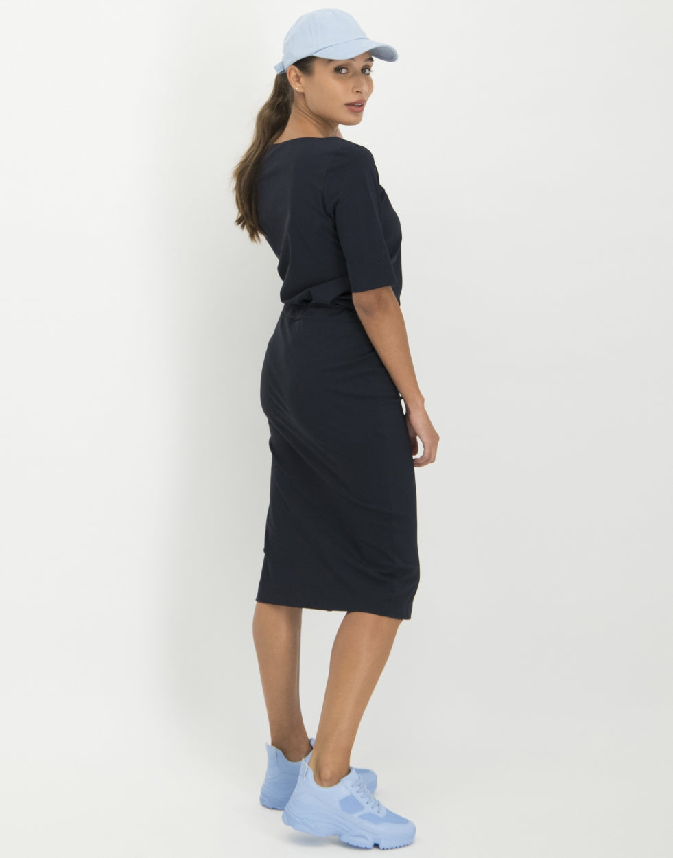 Edie Drawstring Skirt | Blue