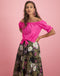 Nicole Knotted Top | Fuxia