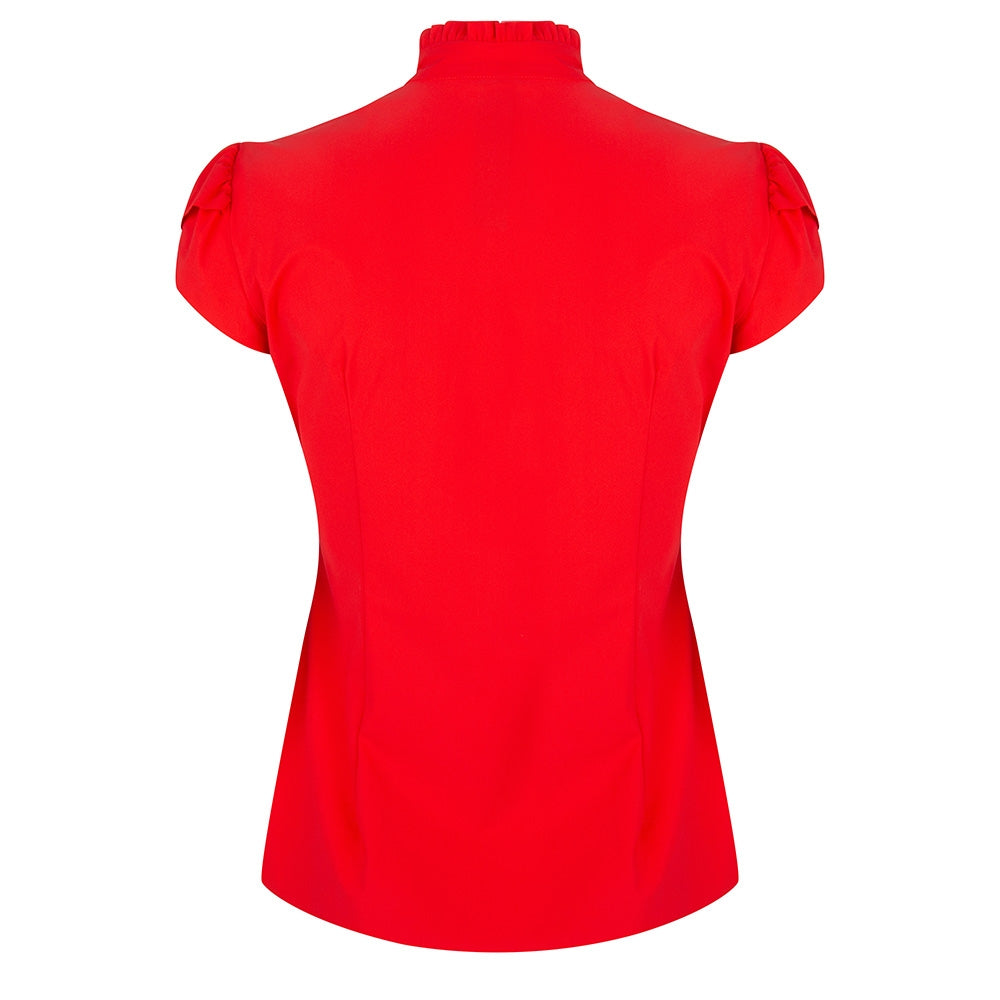 Tash Pussybow Blouse | Red