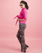 Chloe Cropped Blouse | Fuxia