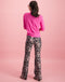 Chloe Cropped Blouse | Fuxia