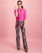 Chloe Cropped Blouse | Fuxia