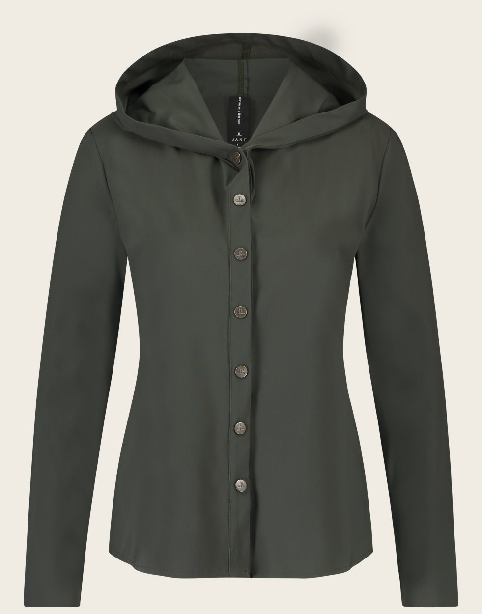 Blouse Veronica Technical Jersey | Grey Green