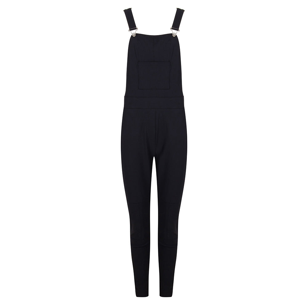 Vida Dungaree Jumpsuit | Black