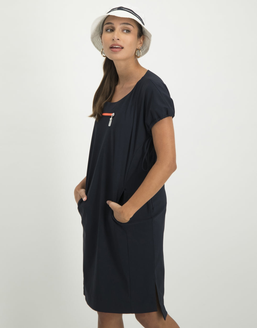 Tiff Zipper Dress | Blue