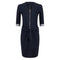 Leah Zipper and Stripes Dress | Blue