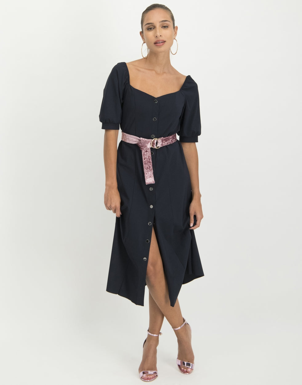 Sara Midi Dress | Blue