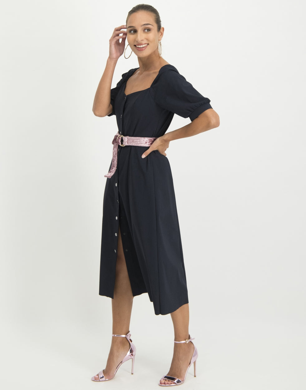 Sara Midi Dress | Blue