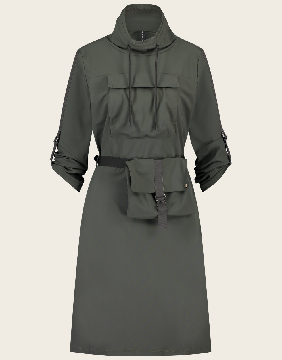 Dress Kasia Technical Jersey | Grey Green