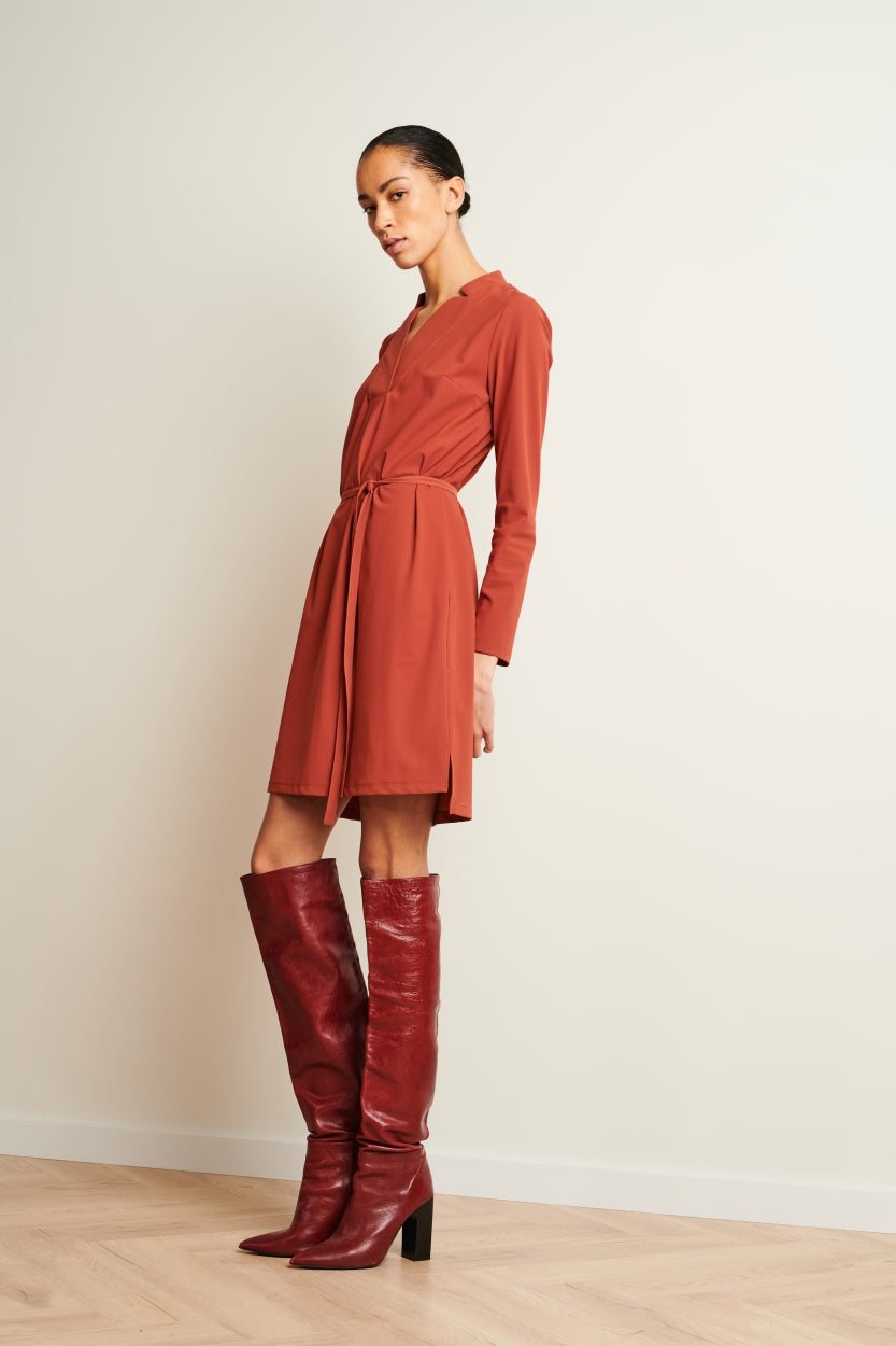 Dress Kelly Technical Jersey | Brick