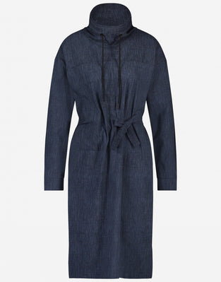 Dress Lena Technical Jersey | Blue denim