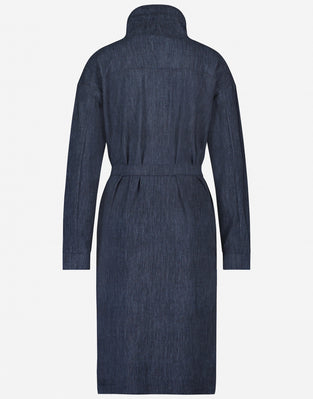 Dress Lena Technical Jersey | Blue denim