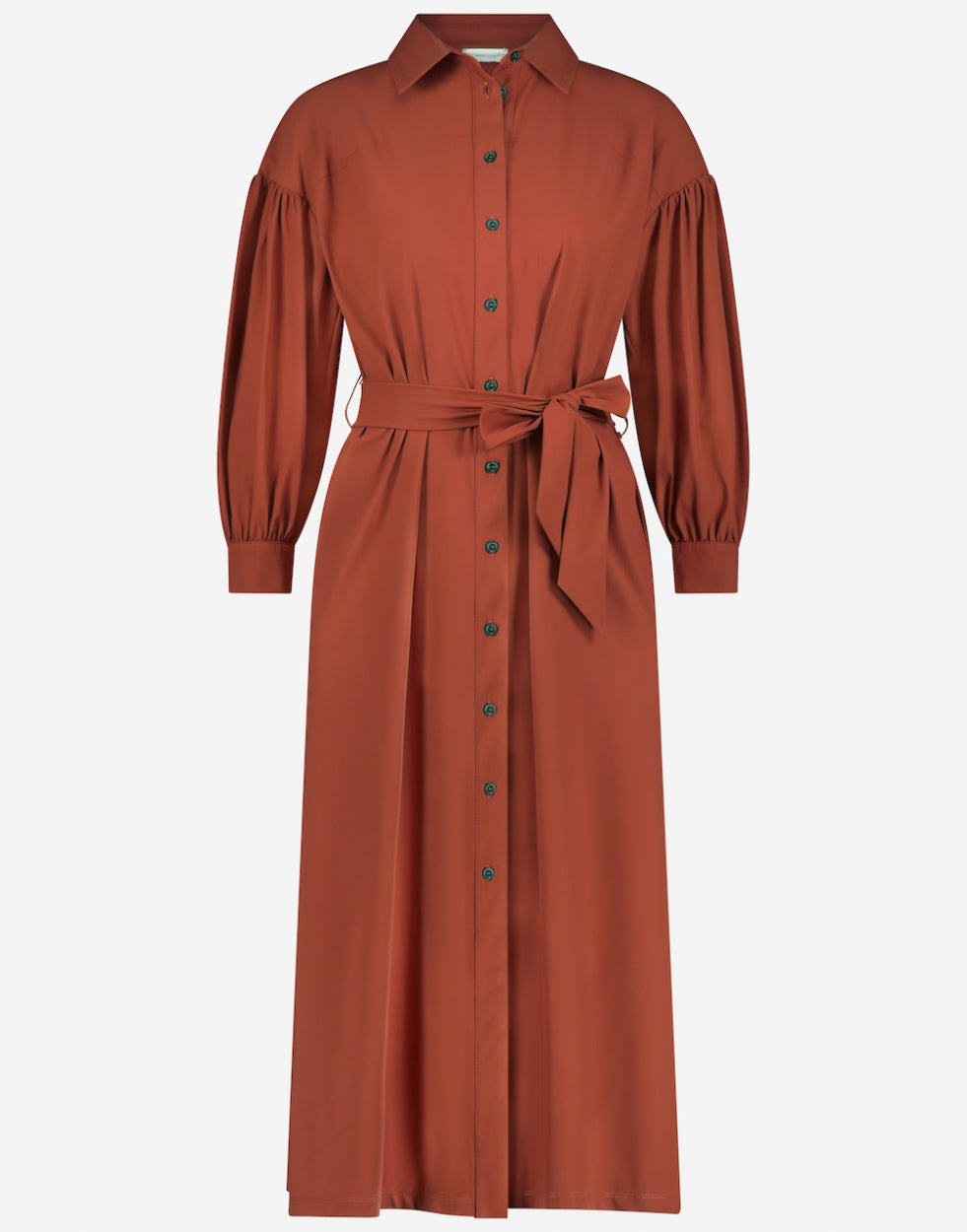 Dress Sabine Long Technical Jersey | Brick