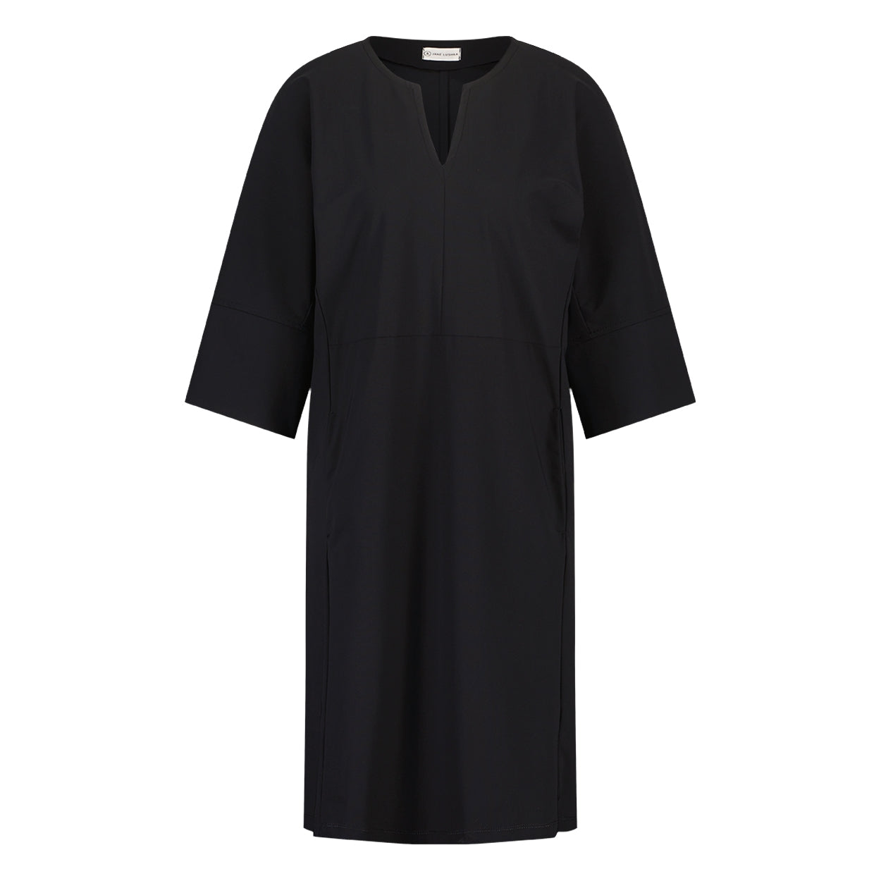 Black oversized jersey dress shop