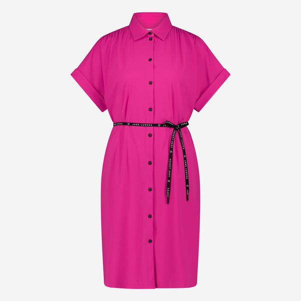 Romy Dress Short Technical Jersey | Cyclamen