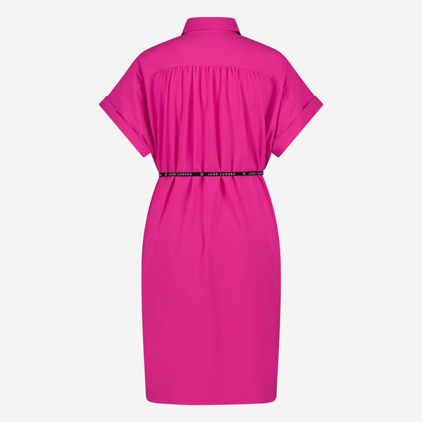 Romy Dress Short Technical Jersey | Cyclamen