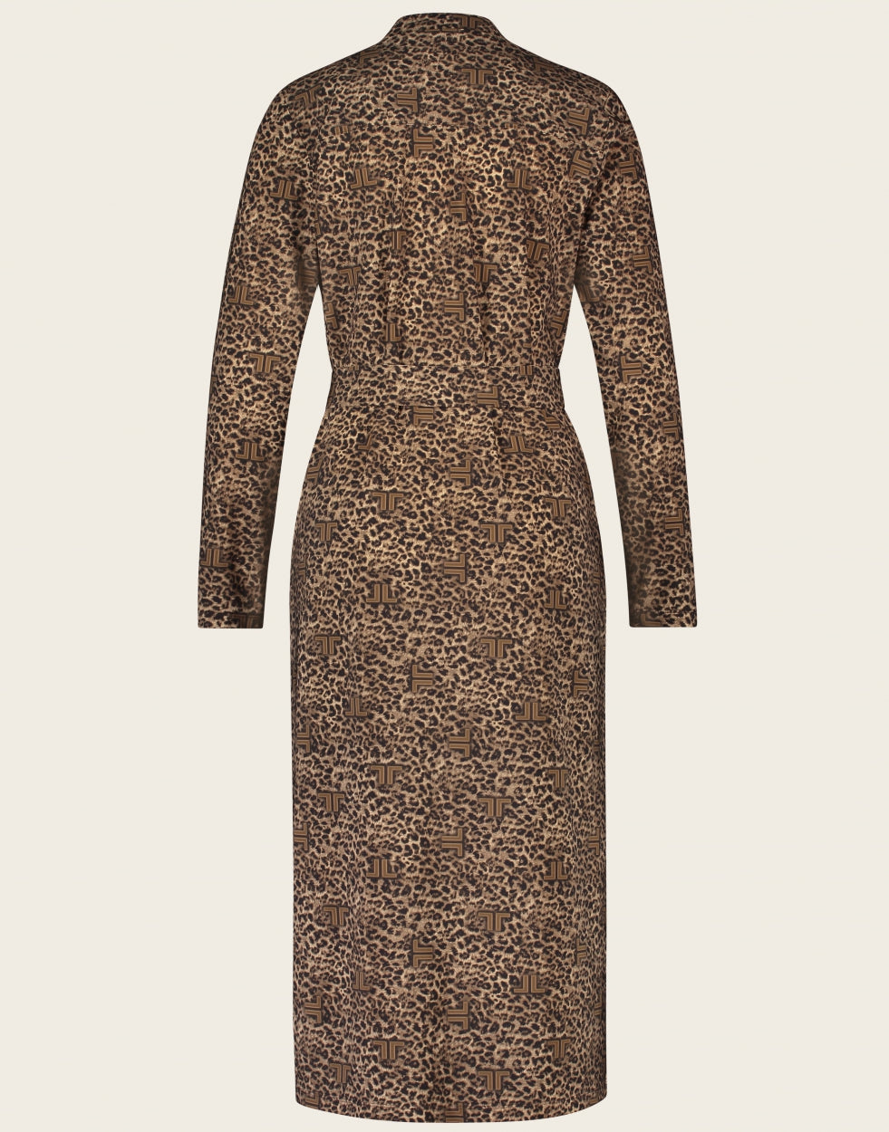 Dress Kelly Long Technical Jersey | Animal brown