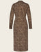 Dress Kelly Long Technical Jersey | Animal brown