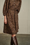 Dress Kira Technical Jersey | Animal brown