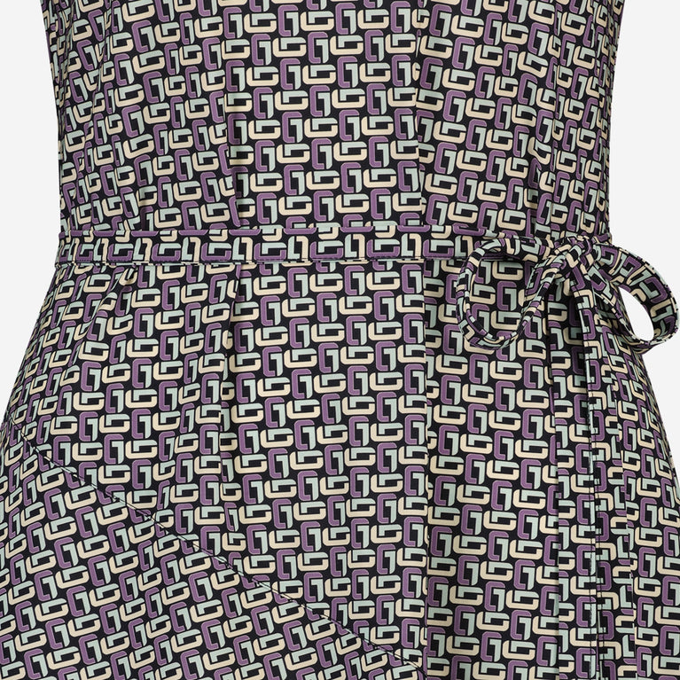 Jessica Dress Short Technical Jersey | Purple Melange