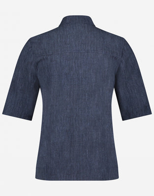 Top Atlas Technical Jersey | Blue denim