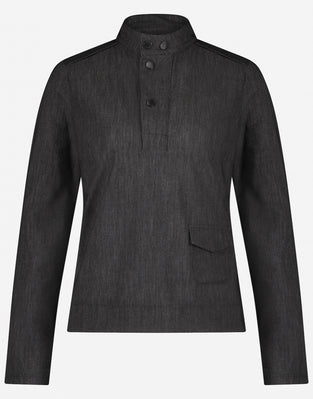 Top Atlas/LS Technical Jersey | Black Denim