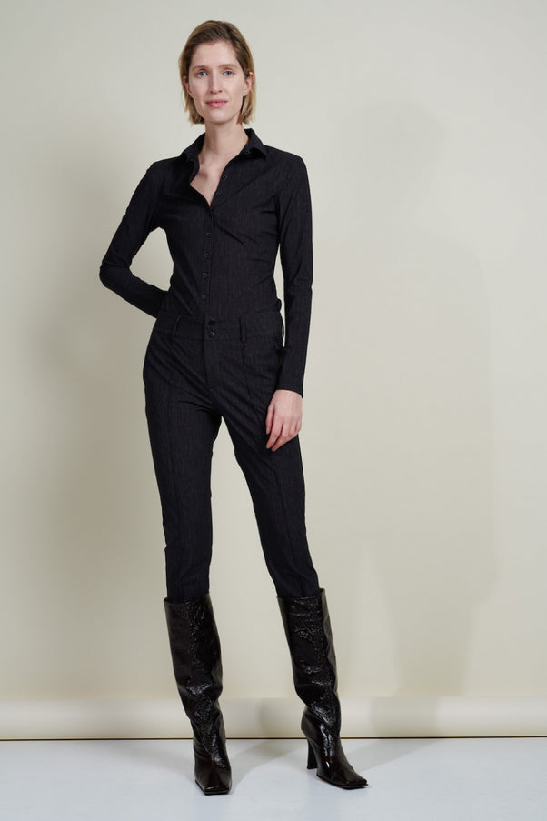 Pants Ingrid Technical Jersey | Black Denim