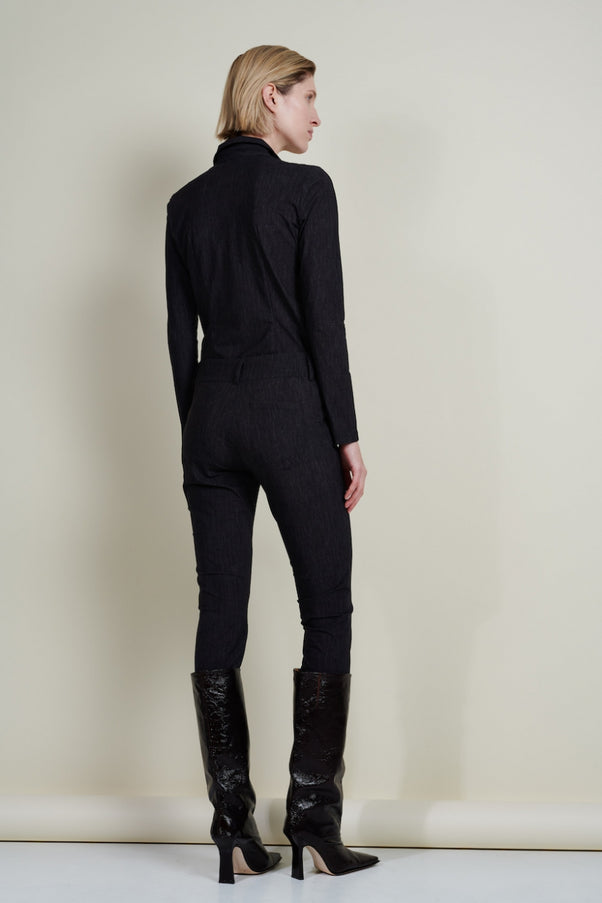 Pants Ingrid Technical Jersey | Black Denim
