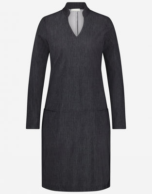 Dress Harper/W Technical Jersey | Black Denim