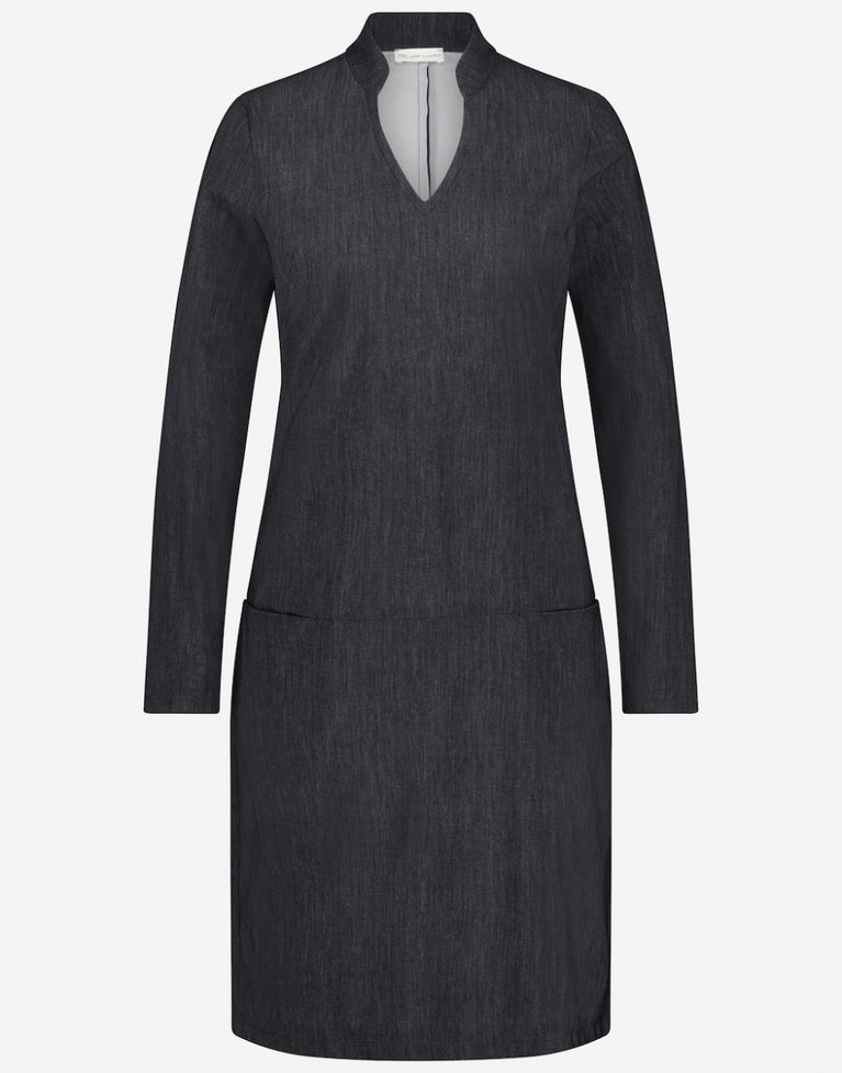Dress Harper/W Technical Jersey | Black Denim
