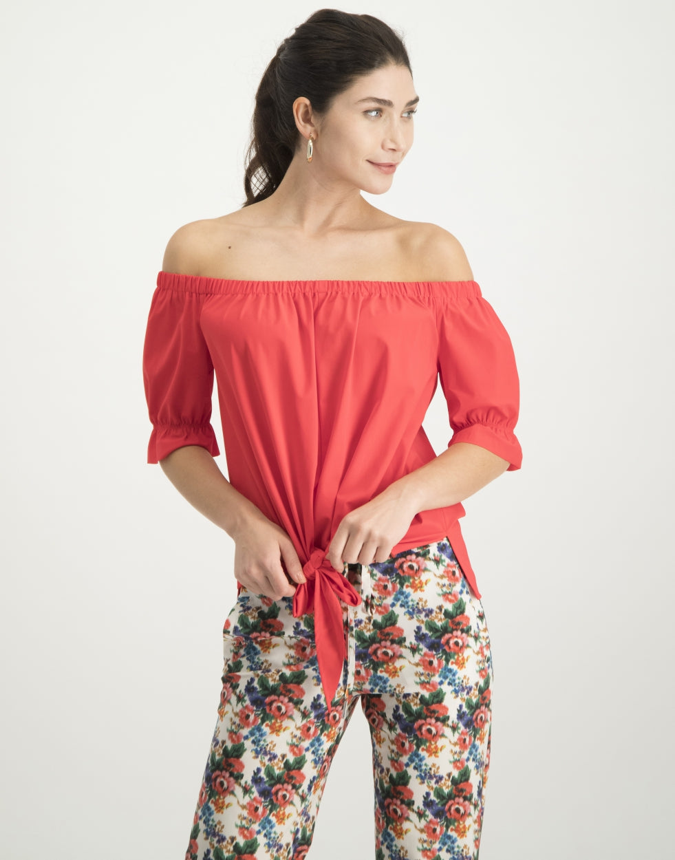 Nicole Knotted Top | Red