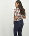 Selma Top Side Knot | White/Red