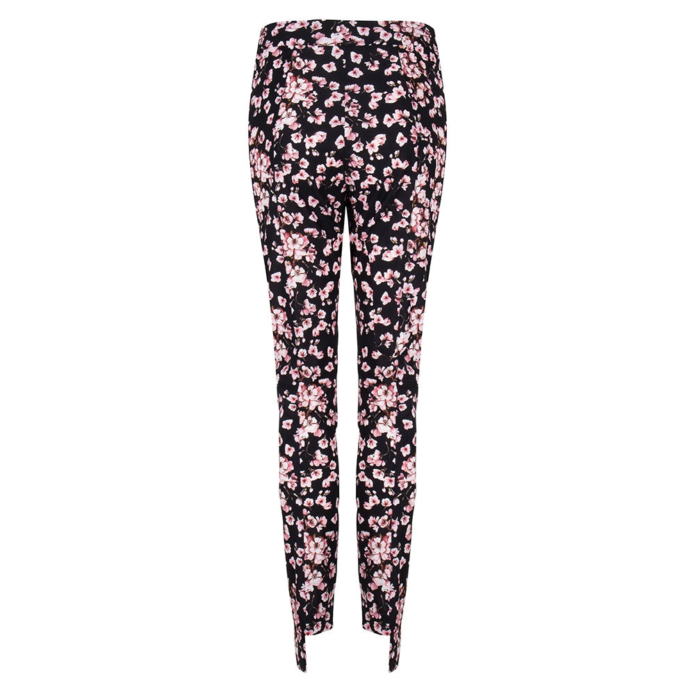 Vera Bow Pants Black and Bloom | Black