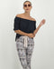 Vera Bow Pants Pink Snake | Barry Pink