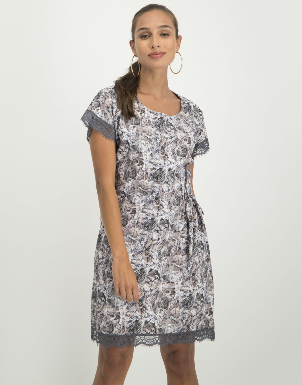 Linda Lace Dress Pink Snake | Barry Pink