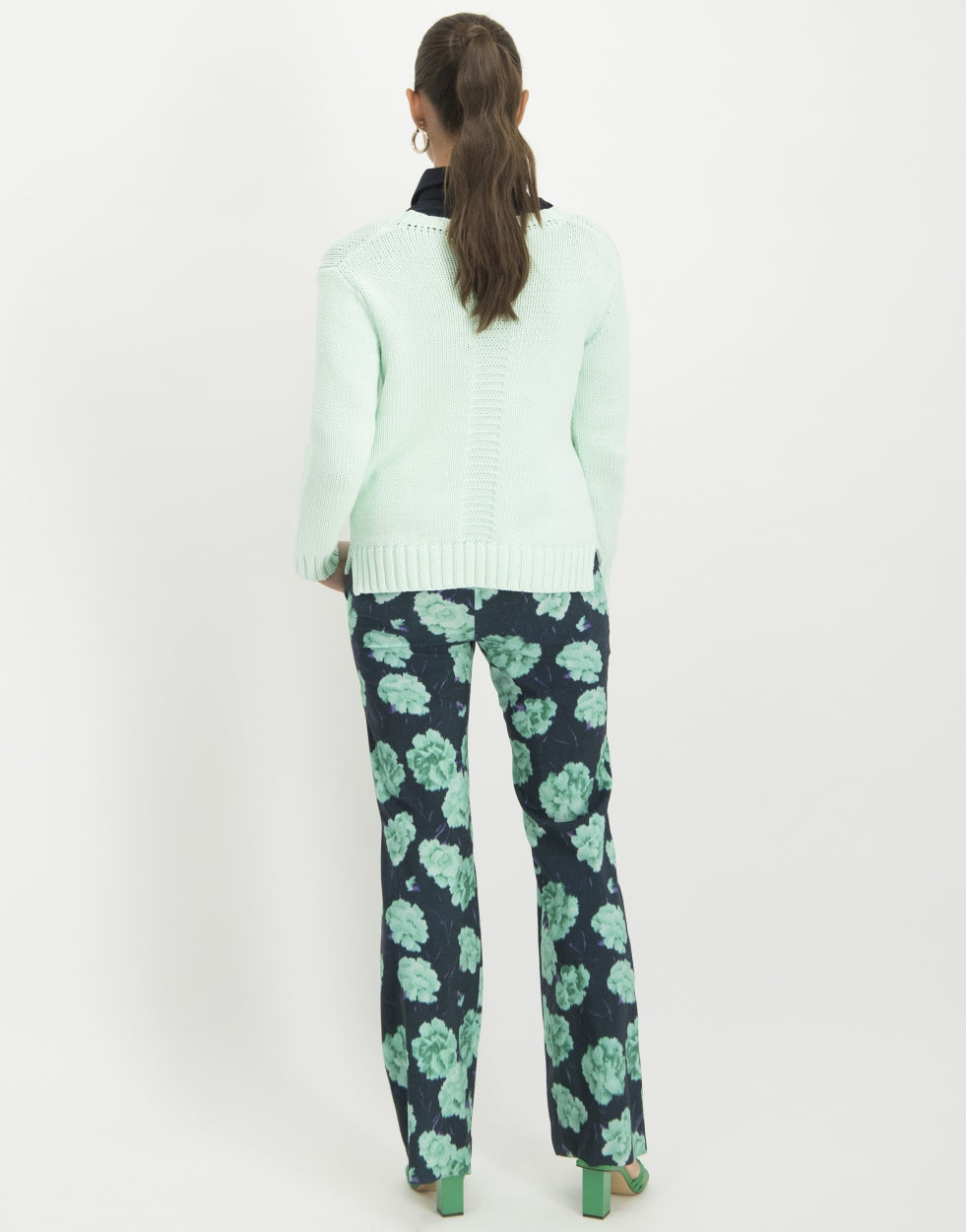 Claire Crew Neck Pullover | Aloe