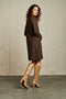 Dress Harper Technical Jersey | Dark Brown